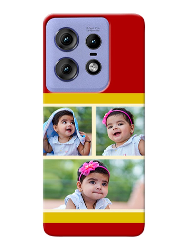 Custom Motorola Edge 50 Pro 5G Custom Hard Phone Case - Multiple Pic Upload Design