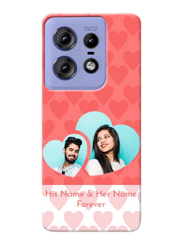 Custom Motorola Edge 50 Pro 5G Custom Hard Phone Case - Couple Pic Upload Design