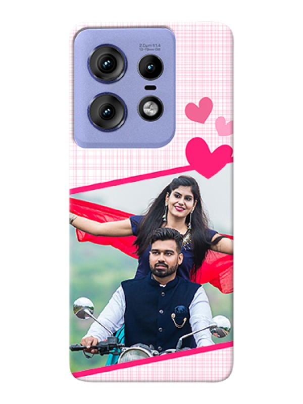 Custom Motorola Edge 50 Pro 5G Custom Hard Phone Case - Love Shape Heart Design