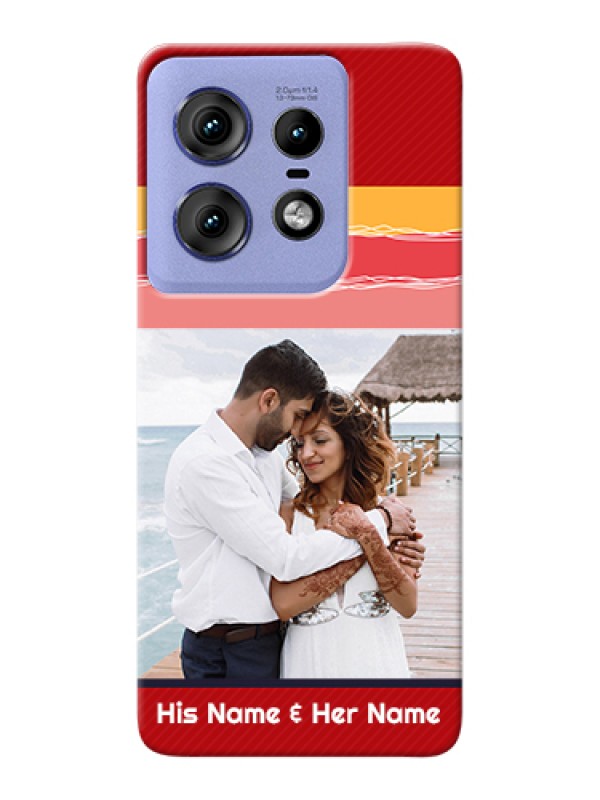 Custom Motorola Edge 50 Pro 5G Custom Hard Phone Case - Colorful Case Design