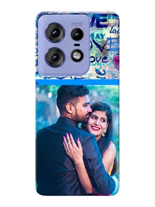 Custom Motorola Edge 50 Pro 5G Custom Hard Phone Case - Colorful Love Design