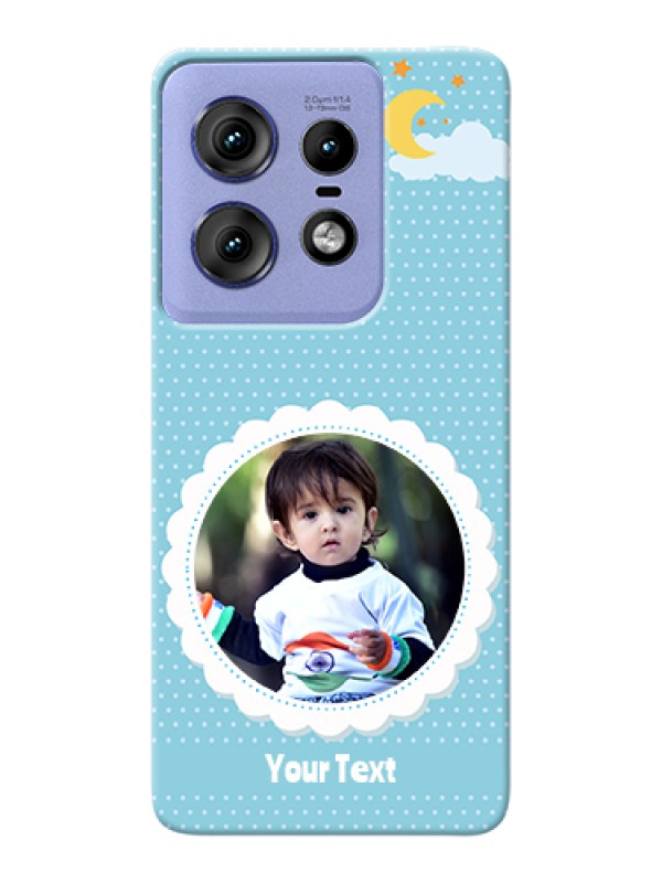 Custom Motorola Edge 50 Pro 5G Custom Hard Phone Case - Violet Pattern Design