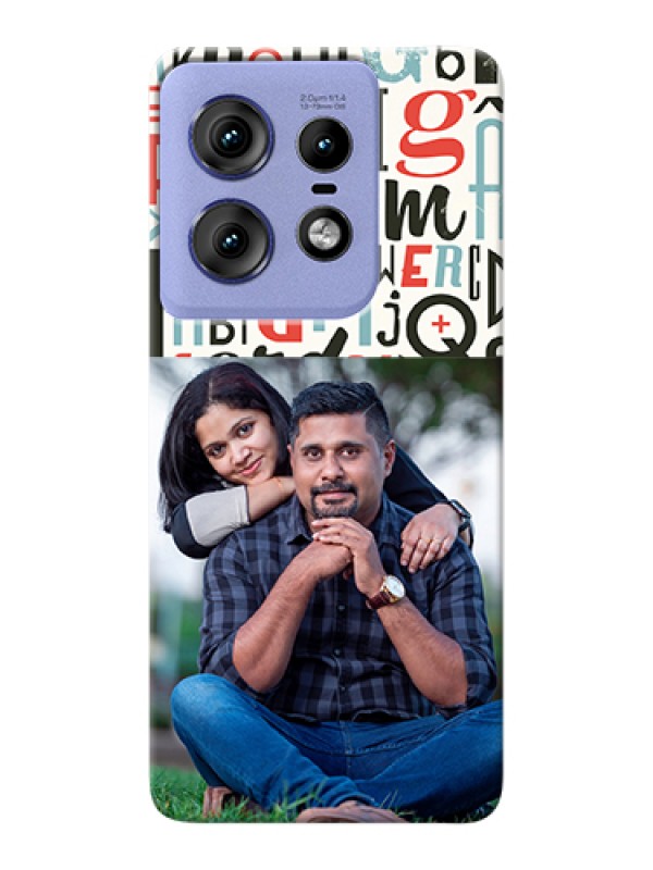 Custom Motorola Edge 50 Pro 5G Custom Hard Phone Case - Alphabet Design