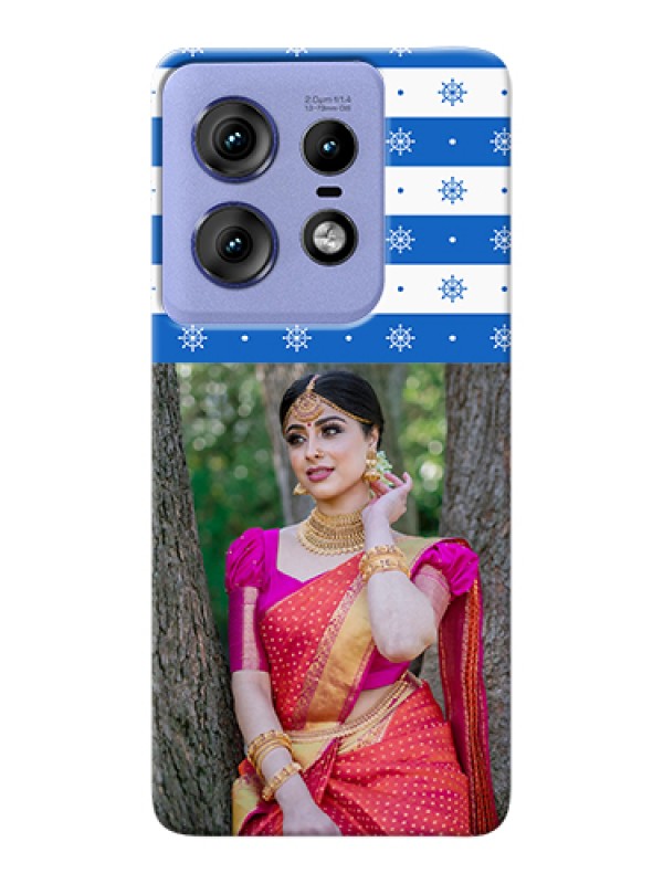 Custom Motorola Edge 50 Pro 5G Custom Hard Phone Case - Snow Pattern Design