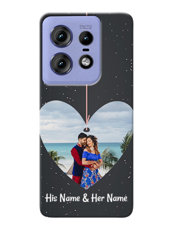 Custom Motorola Edge 50 Pro 5G Custom Hard Phone Case - Hanging Heart Design