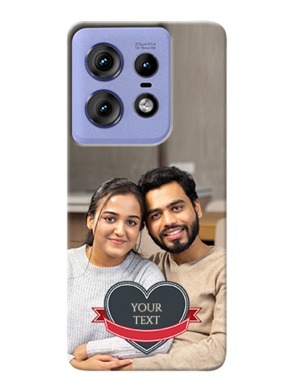 Custom Motorola Edge 50 Pro 5G Custom Hard Phone Case - Just Married Couple Design