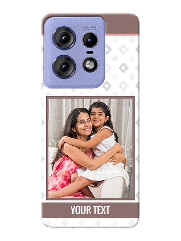 Custom Motorola Edge 50 Pro 5G Custom Hard Phone Case - Simple Diamond Design