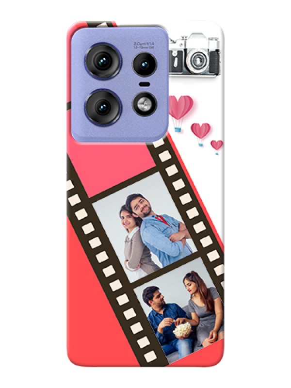 Custom Motorola Edge 50 Pro 5G Custom Hard Phone Case - 3 Image Holder With Film Reel