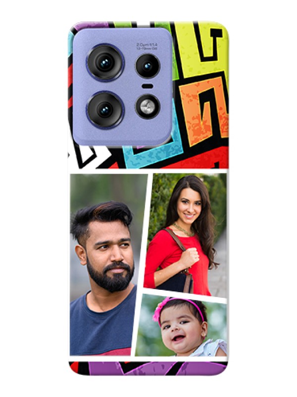 Custom Motorola Edge 50 Pro 5G Custom Hard Phone Case - Graffiti Pattern Design