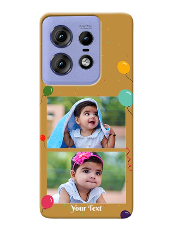 Custom Motorola Edge 50 Pro 5G Custom Hard Phone Case - Image Holder With Birthday Celebrations Design
