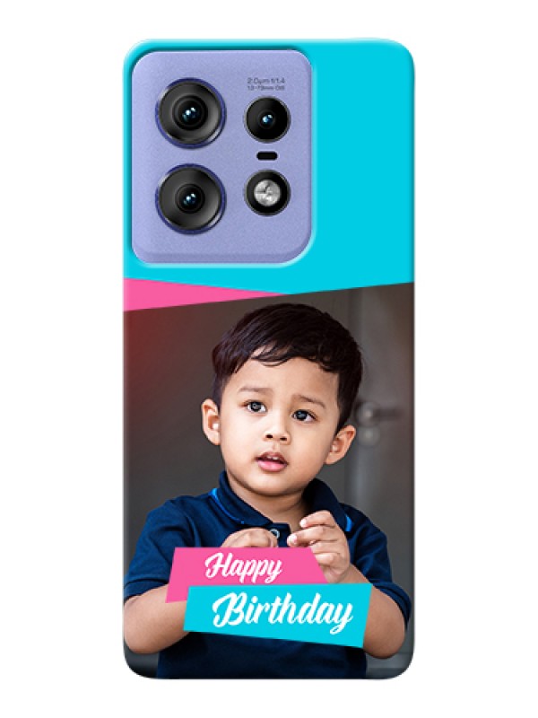 Custom Motorola Edge 50 Pro 5G Custom Hard Phone Case - Image Holder With 2 Color Design