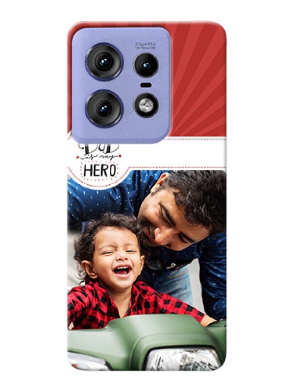Custom Motorola Edge 50 Pro 5G Custom Hard Phone Case - My Dad Hero Design