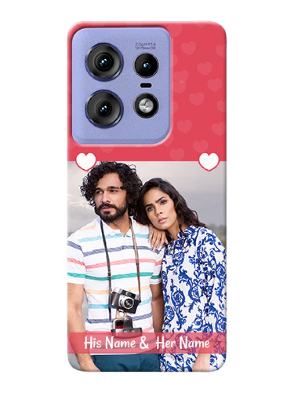 Custom Motorola Edge 50 Pro 5G Custom Hard Phone Case - Simple Love Design