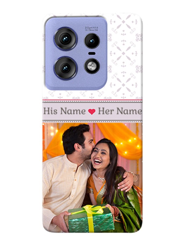 Custom Motorola Edge 50 Pro 5G Custom Hard Phone Case - With Photo And Ethnic Design