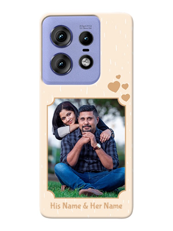 Custom Motorola Edge 50 Pro 5G Custom Hard Phone Case - With Confetti Love Design