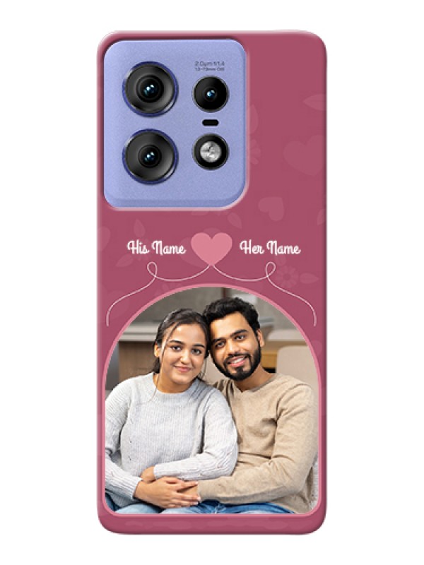 Custom Motorola Edge 50 Pro 5G Custom Hard Phone Case - Love Floral Design