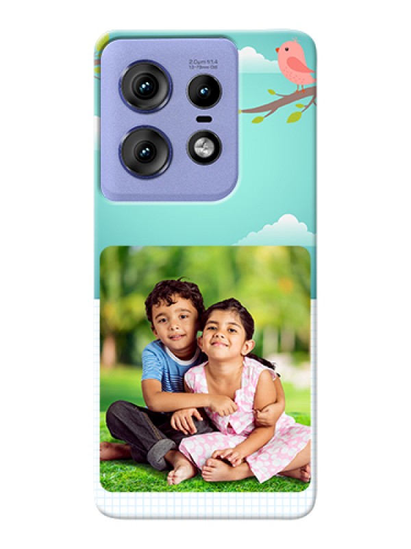 Custom Motorola Edge 50 Pro 5G Custom Hard Phone Case - Doodle Love Design