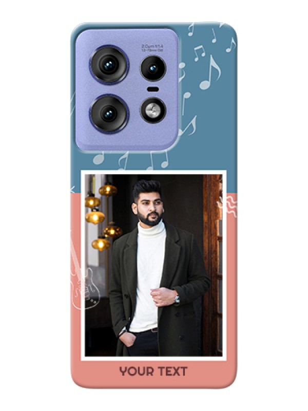 Custom Motorola Edge 50 Pro 5G Custom Hard Phone Case - With Color Musical Note Design