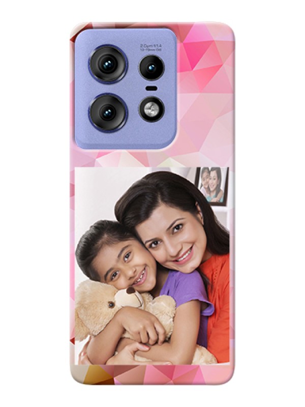 Custom Motorola Edge 50 Pro 5G Custom Hard Phone Case - Abstract Triangle Design