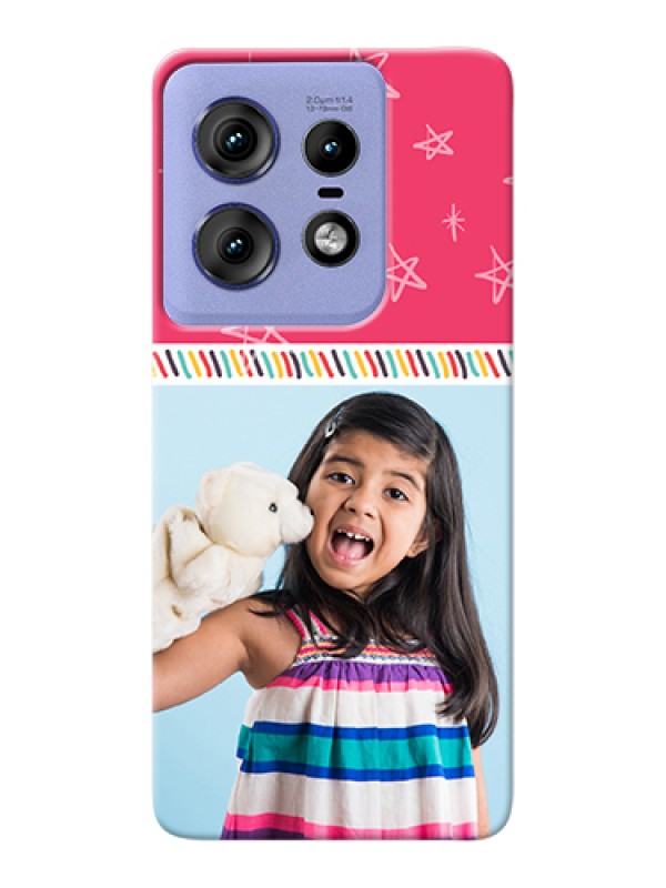 Custom Motorola Edge 50 Pro 5G Custom Hard Phone Case - Line Art Design