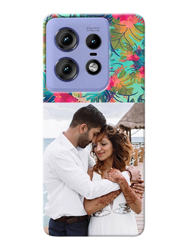 Custom Motorola Edge 50 Pro 5G Custom Hard Phone Case - Watercolor Floral Design