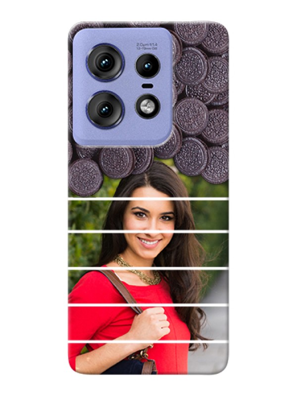 Custom Motorola Edge 50 Pro 5G Custom Hard Phone Case - With Oreo Biscuit Design