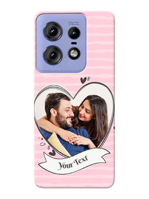 Custom Motorola Edge 50 Pro 5G Custom Hard Phone Case - Vintage Heart Design