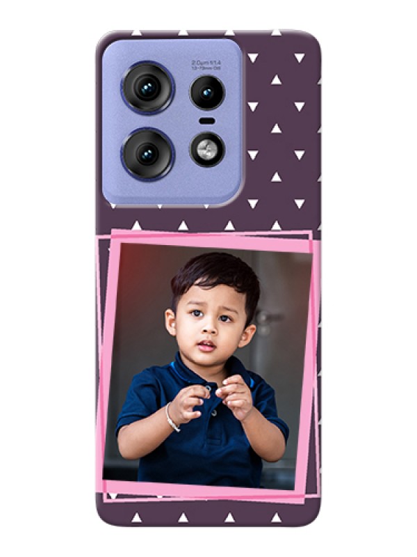 Custom Motorola Edge 50 Pro 5G Custom Hard Phone Case - Triangle Pattern Dotted Design