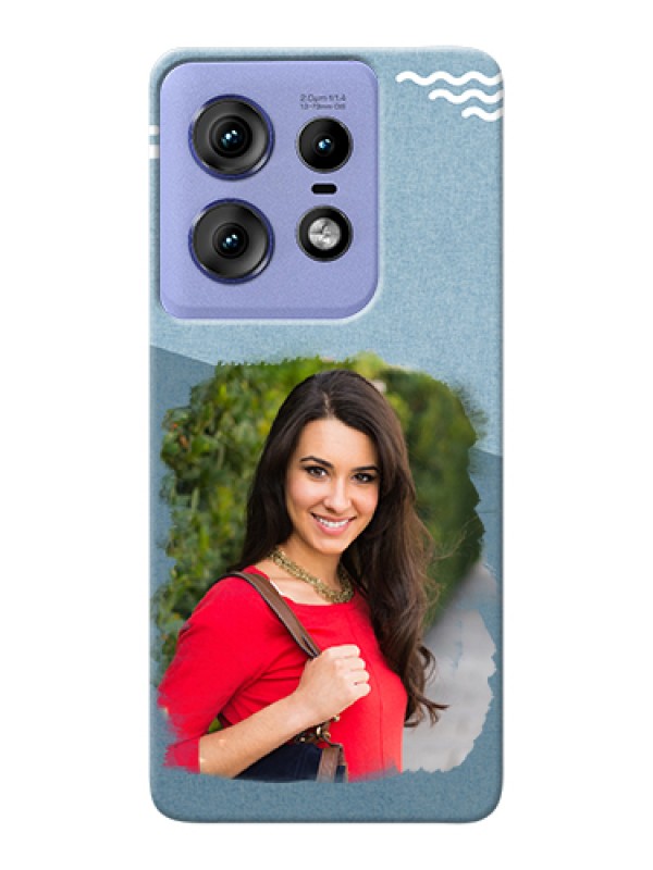 Custom Motorola Edge 50 Pro 5G Custom Hard Phone Case - Grunge Line Art Design