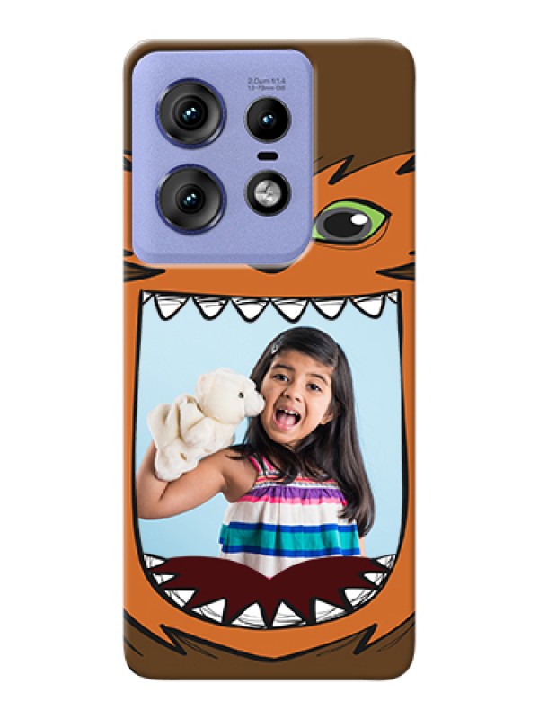 Custom Motorola Edge 50 Pro 5G Custom Hard Phone Case - Owl Monster Back Case Design