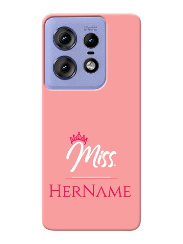 Custom Motorola Edge 50 Pro 5G Custom Hard Phone Case - Mrs With Name Design