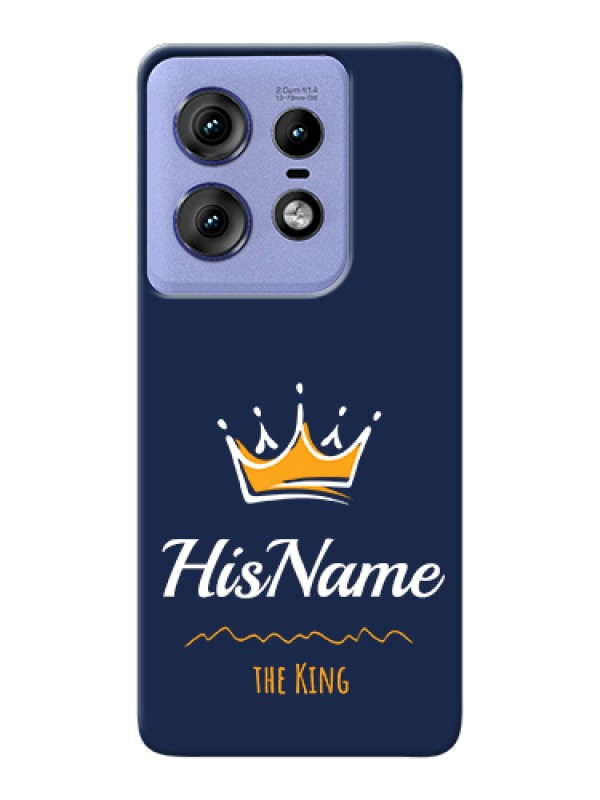 Custom Motorola Edge 50 Pro 5G Custom Hard Phone Case - King With Name Design