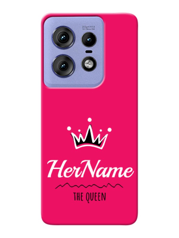 Custom Motorola Edge 50 Pro 5G Custom Hard Phone Case - Queen With Name Design