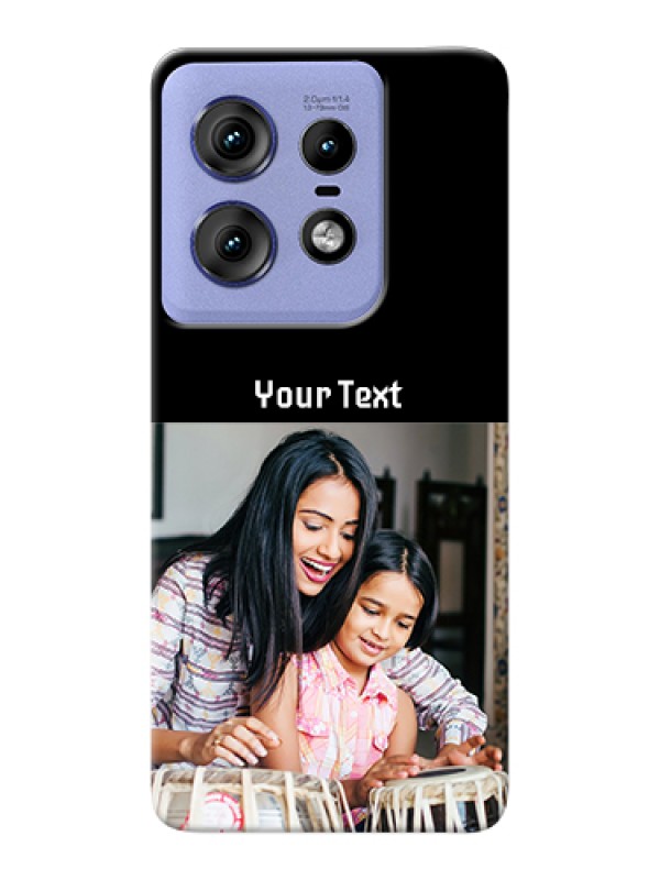 Custom Motorola Edge 50 Pro 5G Custom Hard Phone Case - Photo With Name Design