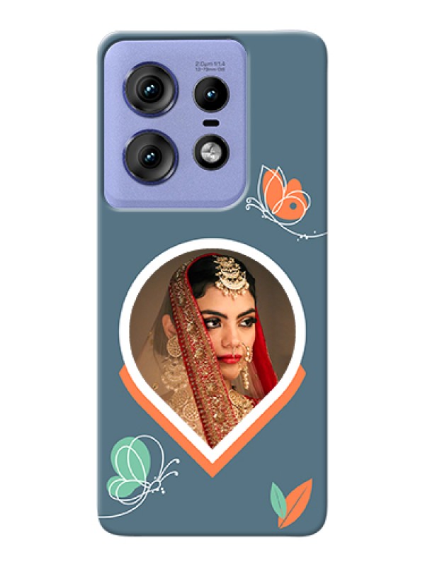 Custom Motorola Edge 50 Pro 5G Custom Hard Phone Case - Droplet Butterflies Design