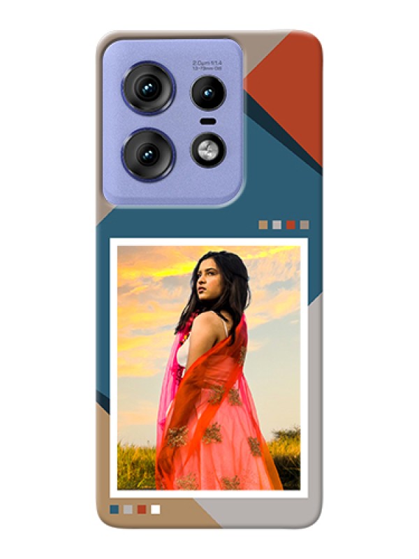 Custom Motorola Edge 50 Pro 5G Custom Hard Phone Case - Retro Color Pallet Design