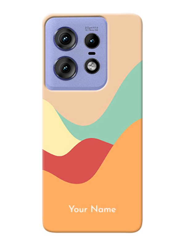 Custom Motorola Edge 50 Pro 5G Custom Hard Phone Case - Ocean Waves Multi - Colour Design