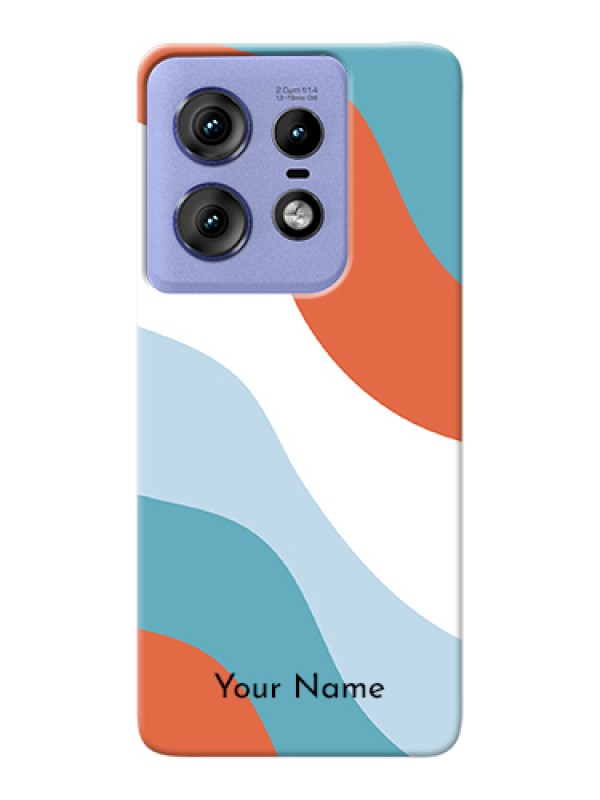 Custom Motorola Edge 50 Pro 5G Custom Hard Phone Case - Coloured Waves Design