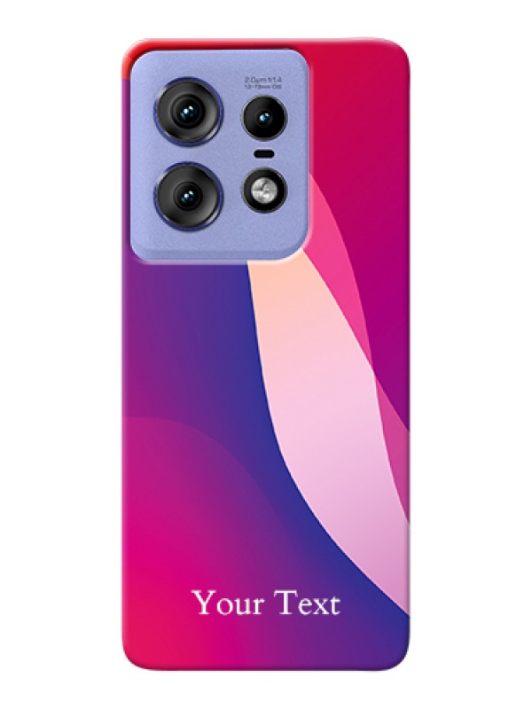 Custom Motorola Edge 50 Pro 5G Custom Hard Phone Case - Digital Abstract Overlap Design