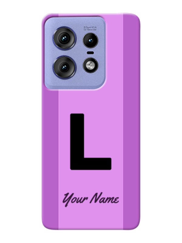 Custom Motorola Edge 50 Pro 5G Custom Hard Phone Case - Tricolor Custom Text Design