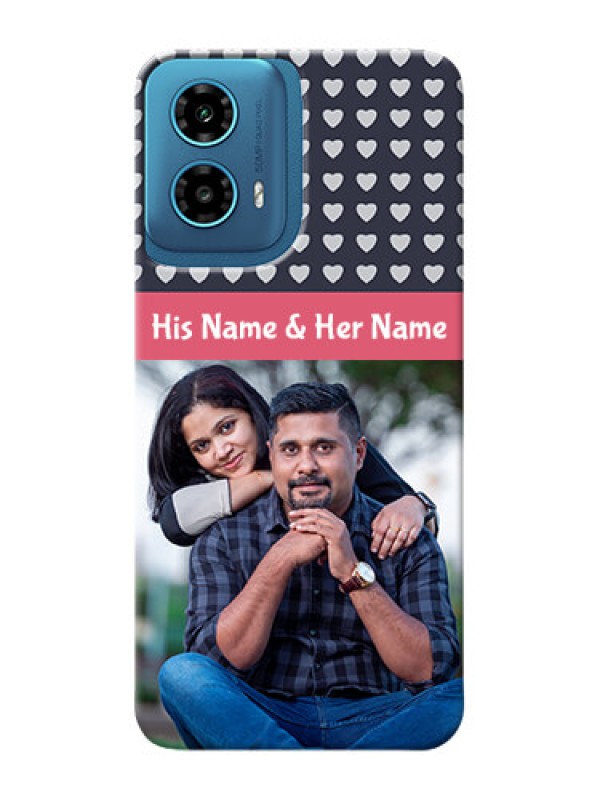 Custom Motorola G34 5G Custom Mobile Case with Love Symbols Design