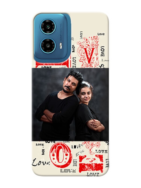 Custom Motorola G34 5G mobile cases online: Trendy Love Design Case