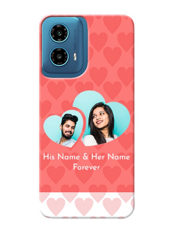 Custom Motorola G34 5G personalized phone covers: Couple Pic Upload Design