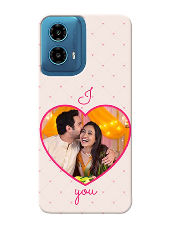 Custom Motorola G34 5G Personalized Mobile Covers: Heart Shape Design