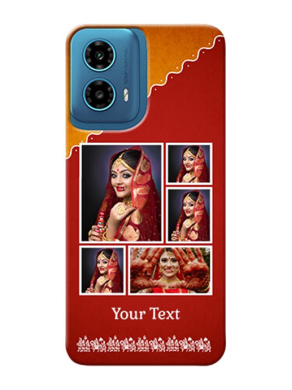 Custom Motorola G34 5G customized phone cases: Wedding Pic Upload Design