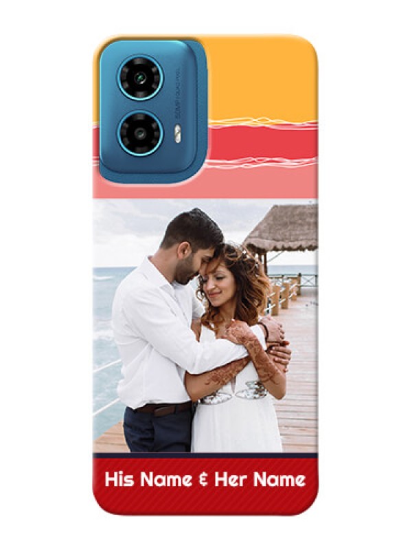 Custom Motorola G34 5G custom mobile phone covers: Colorful Case Design