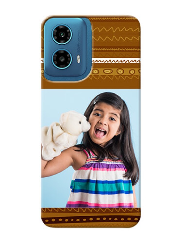 Custom Motorola G34 5G Mobile Covers: Friends Picture Upload Design