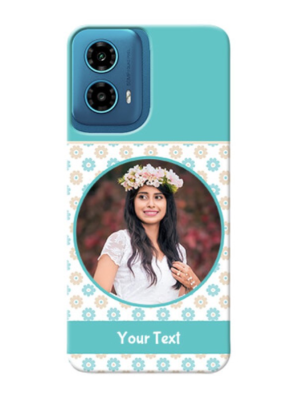 Custom Motorola G34 5G Custom Mobile Back Covers: Beautiful Flowers Design