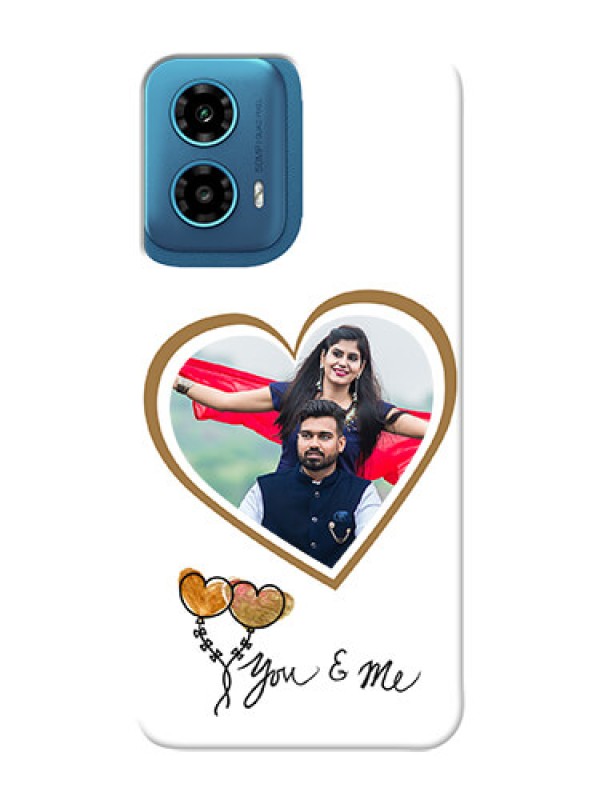 Custom Motorola G34 5G customized phone cases: You And Me Design