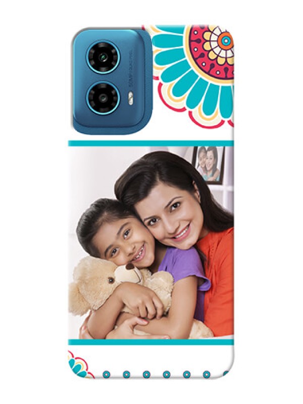 Custom Motorola G34 5G custom mobile phone cases: Flower Design